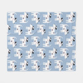 Jack Russell Parson Terrier Dog Pattern Fleecedecke (Vorderseite (Horizontal))