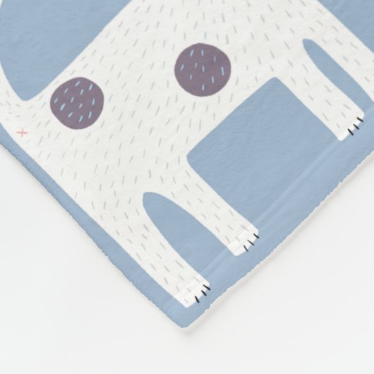 Jack Russell Parson Terrier Dog Pattern Fleecedecke (Ecke)