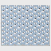 Jack Russell Parson Terrier Dog Pattern Geschenkpapier (Flach)