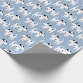 Jack Russell Parson Terrier Dog Pattern Geschenkpapier (Ecke)