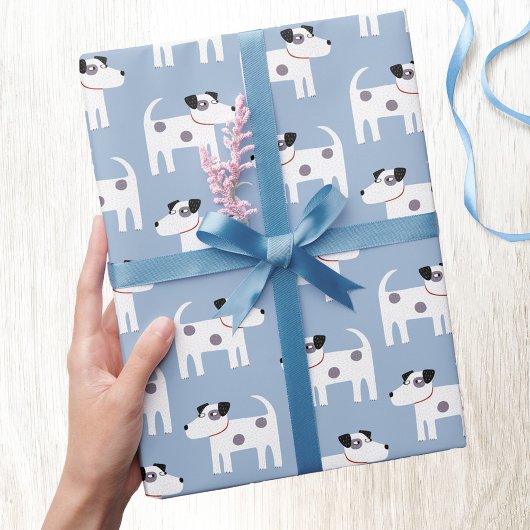 Jack Russell Parson Terrier Dog Pattern Geschenkpapier