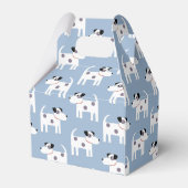 Jack Russell Parson Terrier Dog Pattern Geschenkschachtel (Rückseite)