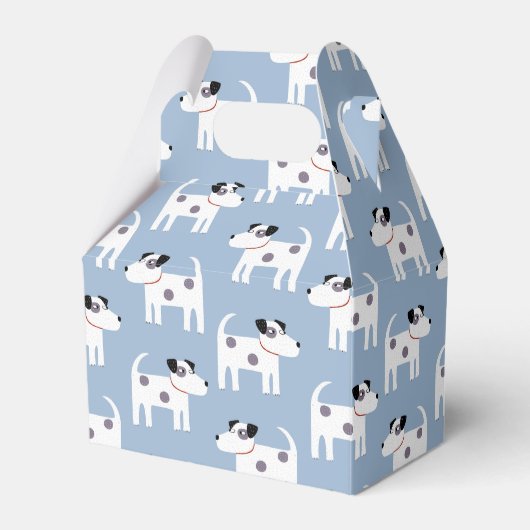 Jack Russell Parson Terrier Dog Pattern Geschenkschachtel (Vorderseite)