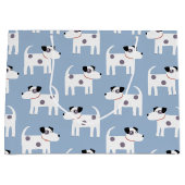 Jack Russell Parson Terrier Dog Pattern Große Geschenktüte (Vorderseite)