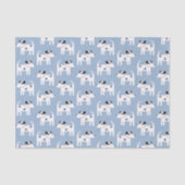 Jack Russell Parson Terrier Dog Pattern Seidenpapier (Vorderseite)