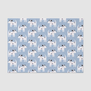 Jack Russell Parson Terrier Dog Pattern Seidenpapier