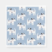 Jack Russell Parson Terrier Dog Pattern Serviette (Vorderseite)