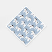 Jack Russell Parson Terrier Dog Pattern Serviette (Ecke)