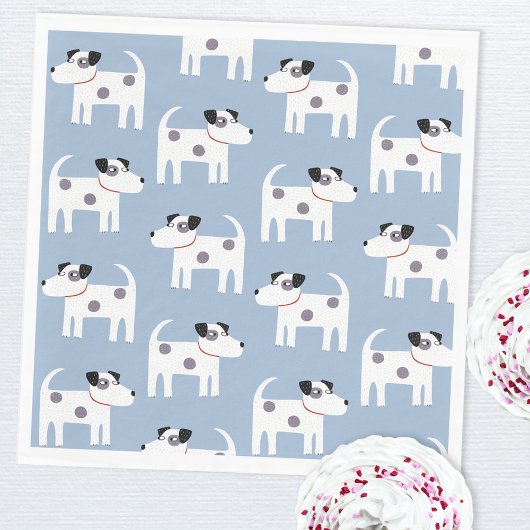Jack Russell Parson Terrier Dog Pattern Serviette