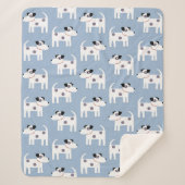 Jack Russell Parson Terrier Dog Pattern Sherpadecke (Vorderseite)