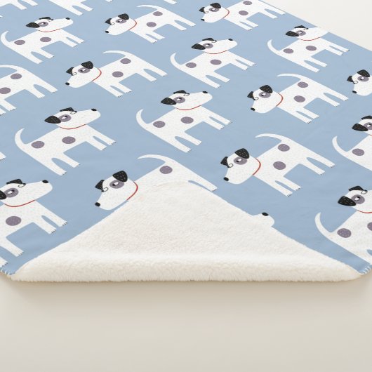 Jack Russell Parson Terrier Dog Pattern Sherpadecke (3/4)