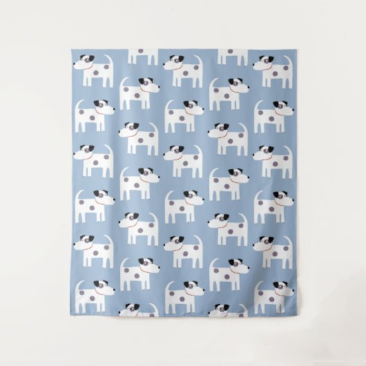 Jack Russell Parson Terrier Dog Pattern Wandteppich (Vorderseite)