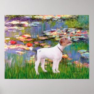 Jack Russell (Parsons Terrier) - Lilies 2 Poster