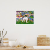 Jack Russell (Parsons Terrier) - Lilies 2 Poster (Küche)