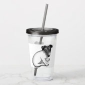 Jack Russell Puppy 10 Wochen alt Acryltrinkbecher (Rückseite)