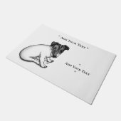 Jack Russell Puppy 10 Wochen alt Fußmatte (Schrägansicht)