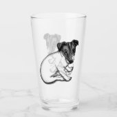 Jack Russell Puppy 10 Wochen alt Glas (Vorderseite)