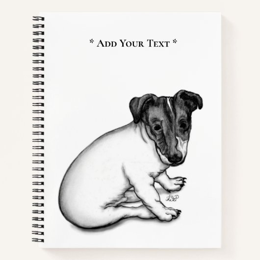 Jack Russell Puppy 10 Wochen alt Notizblock (Vorderseite)