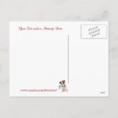 Jack Russell Puppy Be Mine Valentine Postkarte (Rückseite)