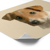 Jack Russell Puppy Poster (Ecke)
