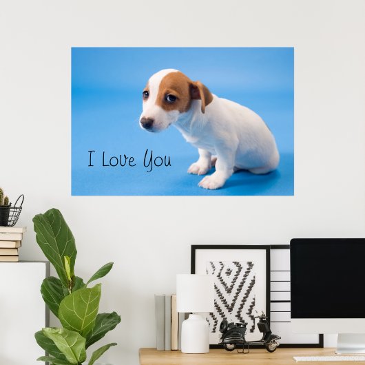 Jack Russell Puppy Poster (Heimbüro)