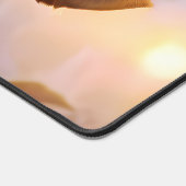 Jack Russell, rosa Brille und rosa Hut Schreibtischunterlage (Ecke)