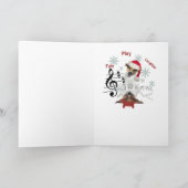 Jack Russell Saison Greetings Feiertagskarte (Innenseite)