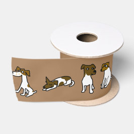 Jack Russell Satin Ribbon Satinband