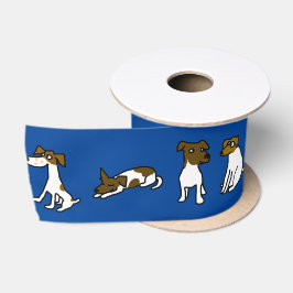 Jack Russell Satin Ribbon Satinband