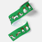 Jack Russell Satin Ribbon Satinband (Rückseite)