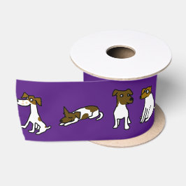 Jack Russell Satin Ribbon Satinband