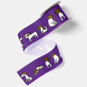 Jack Russell Satin Ribbon Satinband (Rückseite)