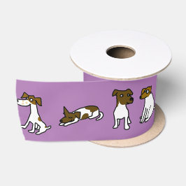 Jack Russell Satin Ribbon Satinband