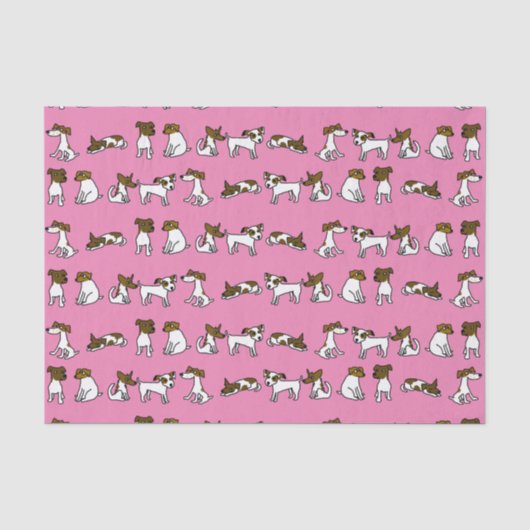 Jack Russell Seidenpapier (Vorderseite)