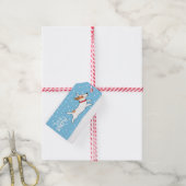 Jack Russell Snow Dog Weihnachtsgeschenk Geschenkanhänger (Mit Garn)