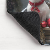 Jack Russell Snowy Sleigh Weihnachtsdekor Mousepad (Ecke)
