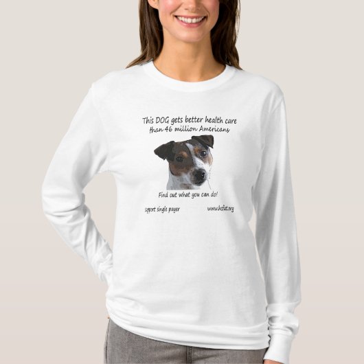 Jack-Russell-Sweatshirt T-Shirt (Vorderseite)