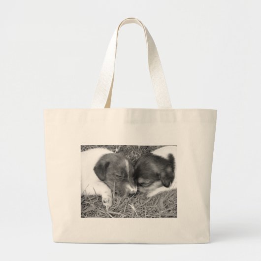 Jack-Russell-Tasche Jumbo Stoffbeutel (Vorne)