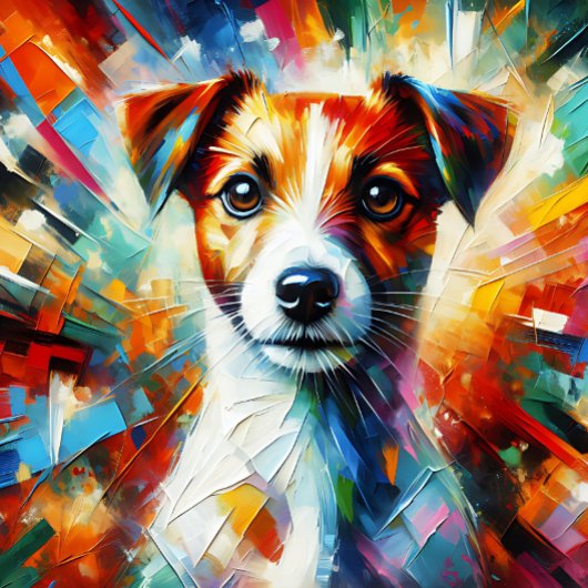 Jack Russell Terrier Acrylic Print | Farblich Puzzle