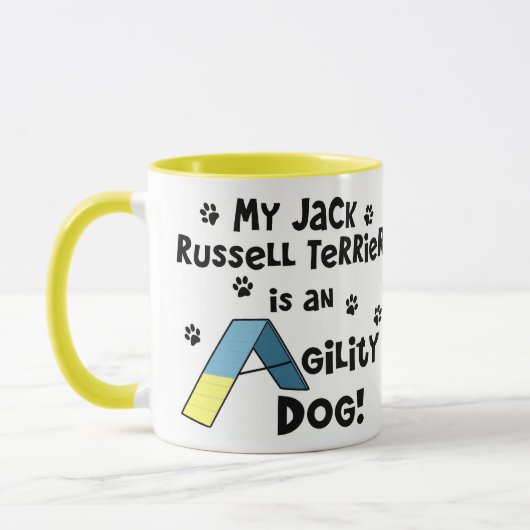 Jack-Russell-Terrier-Agility-Hund Tasse (Links)