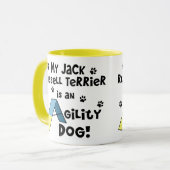 Jack-Russell-Terrier-Agility-Hund Tasse (Vorderseite Links)
