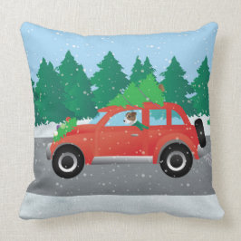 Jack Russell Terrier Autofähre Tree oben Kissen