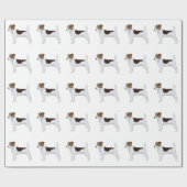 Jack Russell Terrier Basic Breed Illustration Geschenkpapier (Flach)