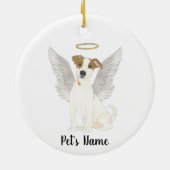 Jack Russell Terrier Beileid Memorial Keramik Ornament (Hinten)