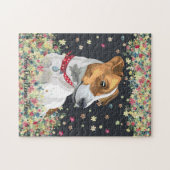 Jack Russell Terrier Black Puzzle (Horizontal)