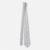 JACK RUSSELL Terrier Black Toile Krawatte (Rückseite)