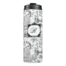 JACK RUSSELL Terrier Black Toile mit Monogramm