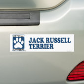 Jack-Russell-Terrier-Blau Autoaufkleber (Auf Auto)
