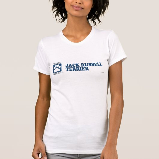 Jack-Russell-Terrier-Blau T-Shirt (Vorderseite)