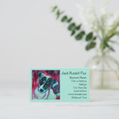 Jack Russell Terrier Business Card - "Julep" Visitenkarte (Stehend Vorderseite)